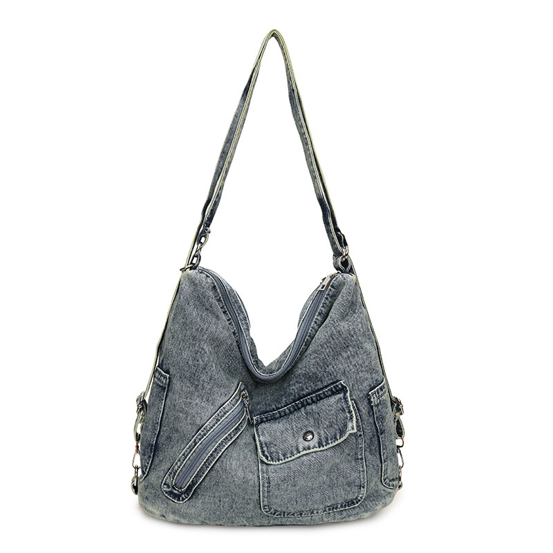 Denim for Women New Fashion High-End Crossbody Versatile Commuter Handbag Tote Bag