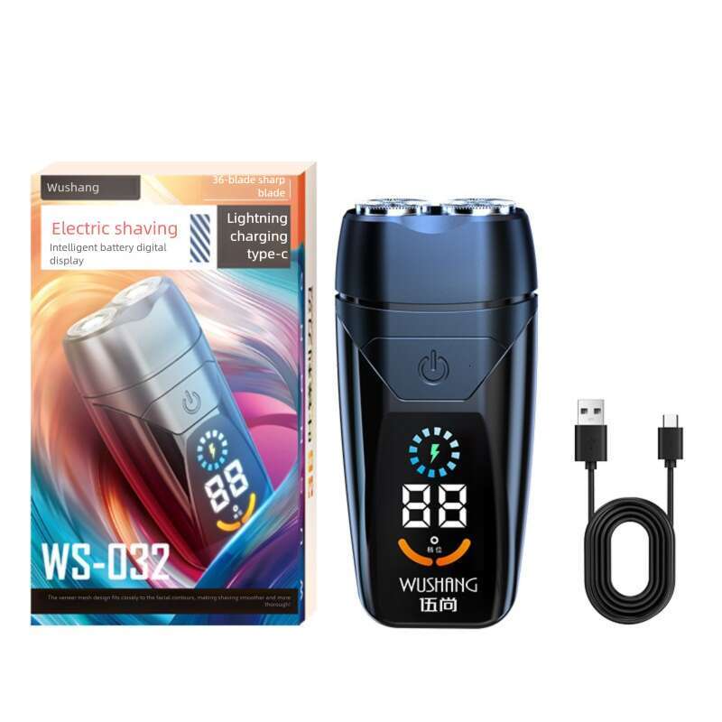 Dake Wushang Small Steel Cannon Men's Electric Shaver Portable Beard Trimming Free Installation