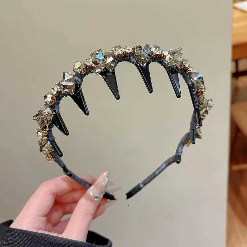 Rhinestone Shiny Hoops Hair Bands Wen Luxury Korean Bezel Bands Ladies Fashion Dating Party Hair Accessories Wear X250812