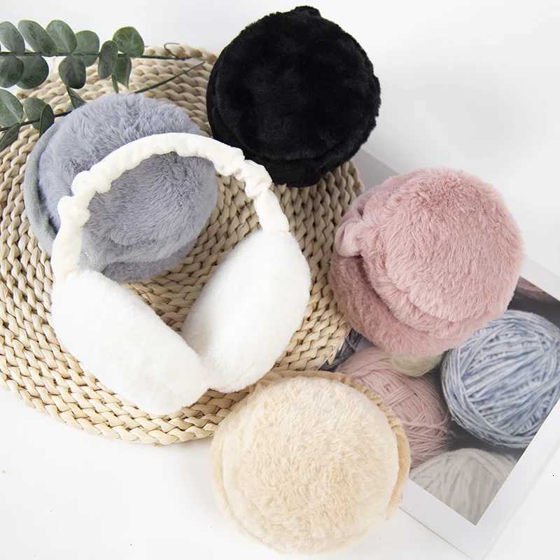 Solid Soft Plush Ear Autumn Winter Earmuffs for Women and Men Warm Cute Plush Ear Muffs Outdoor Cold Protection Ear-Muffs Ear Cover XJ250812