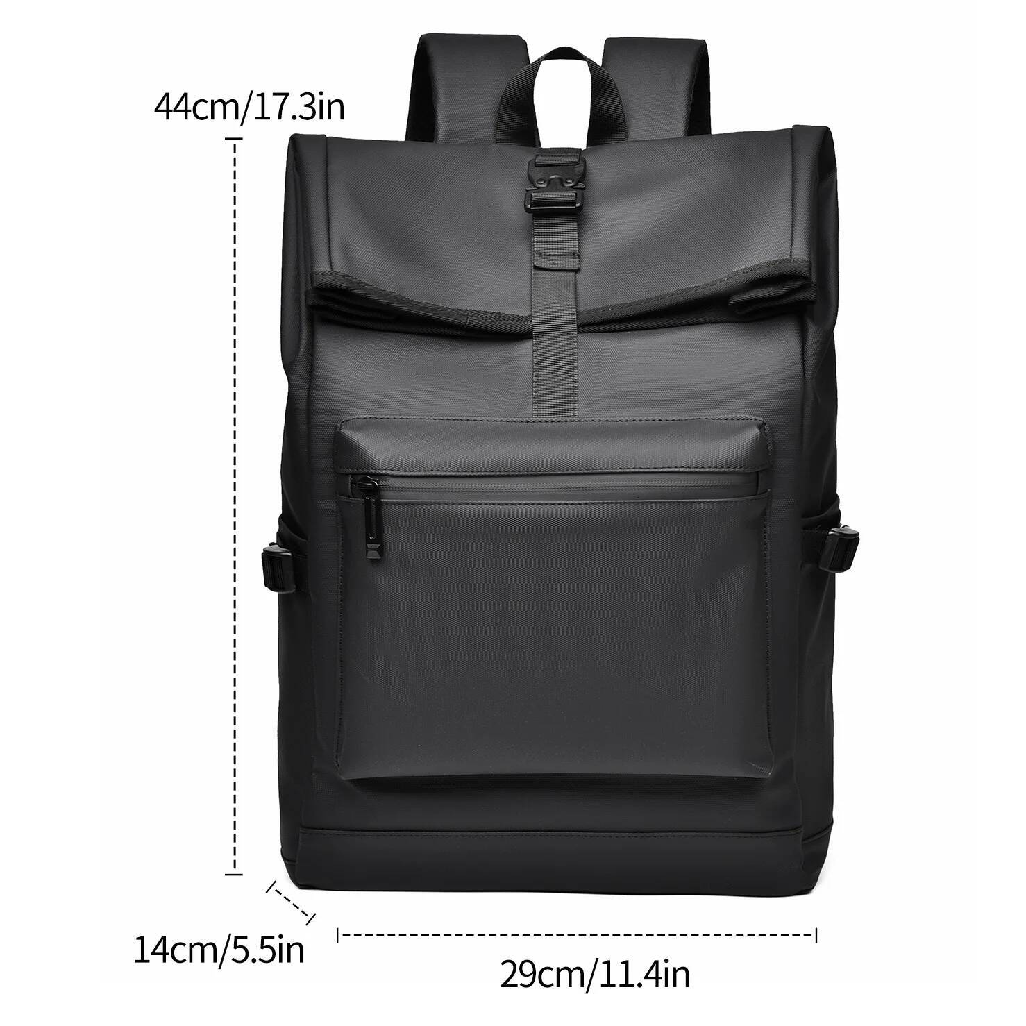 A 15.6-Inch Men's And Women's Large Capacity Simple Fashion Wear-Resistant Anti-Scratch Fabric Multi-Functional Casual Backpack high-quality