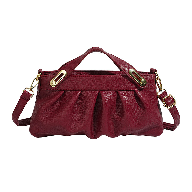 designer bag This Year's Trendy Cloud Small Bag for Women, Summer New Fashion Single Shoulder Handbag, Stylish Solid Color Luxury bag Pleated Sma
