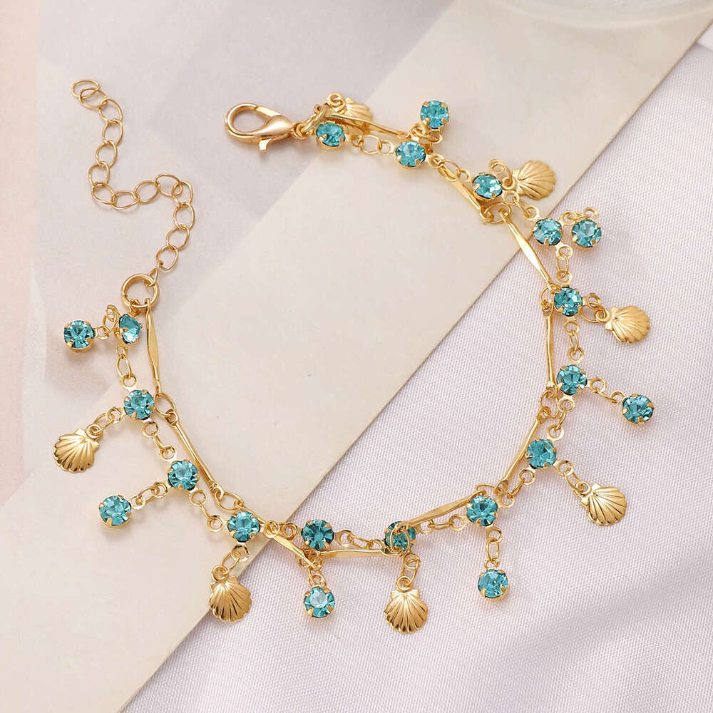 Bohemian Style Jewelry Ocean Holiday Colorful Dopamine Rice Beads Shell Necklace for Women