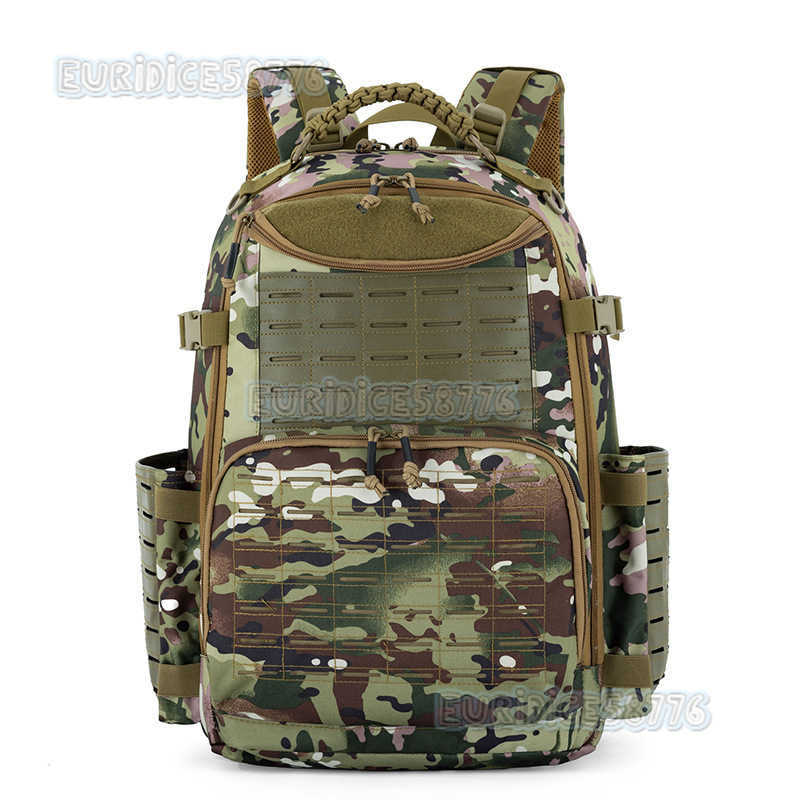 Tactical Camouflage Hiking Travel Bag Outdoor Trekking Camping Backpack Multifunctional Breathable Large Capacity Rucksack H250811