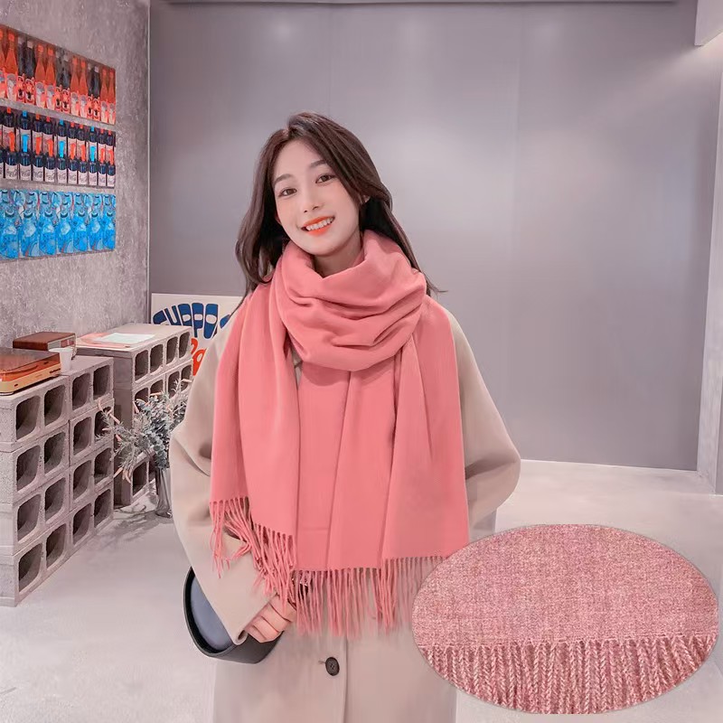 T1421 solid color scarf shawl high-end cashmere scarf
