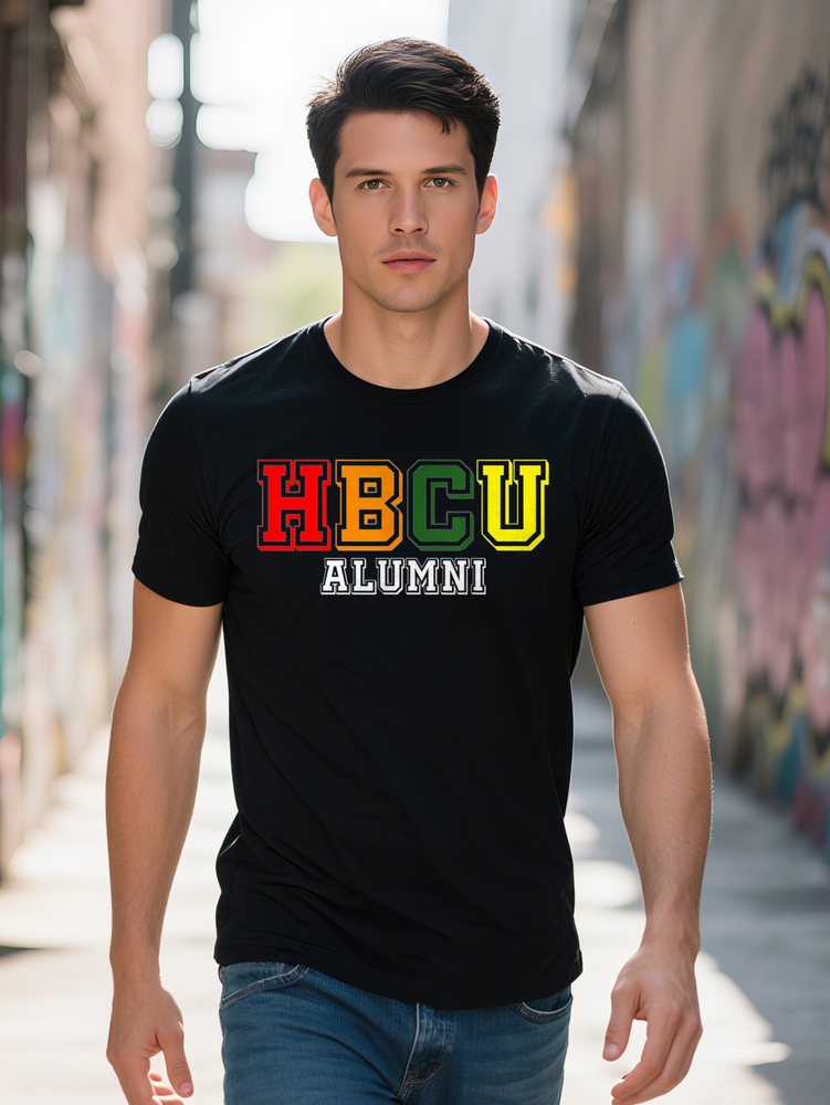 HBCU Alum Graphic T-Shirt Cotton Casual Crew Neck Short Sleeve All Season Knit Fabric Regular Fit
