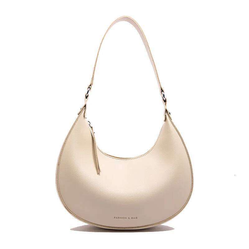 New Women S Cross Handbag Half Moon Fashionable Light Advanced Portable Large Capacity Shoulder Bag