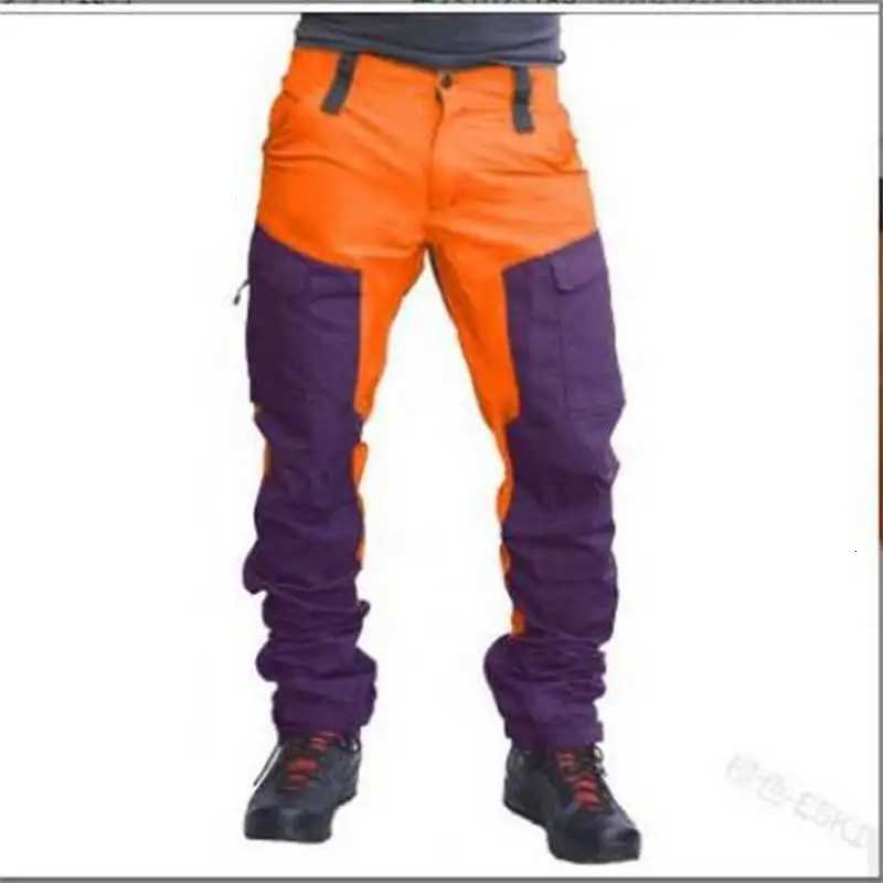 Waterproof Cargo Pants Men Summer Long Work Trousers Male Outdoor Color Block Multi Pockets Sports Camping Fishing Pants X250812