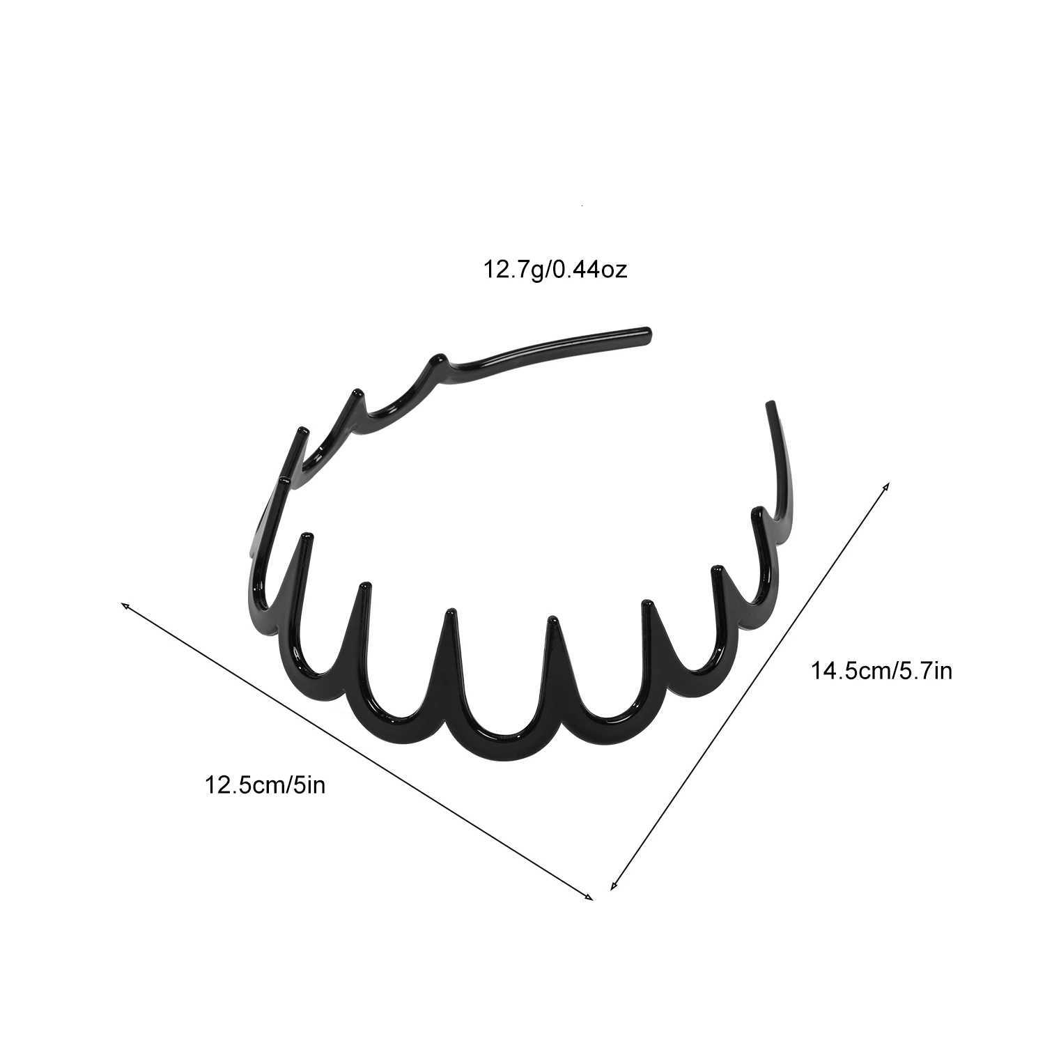 3PCS Non-Slip Fashion Plastic Bands with Teeth Loop Hair Accessory for Women Men Teen Girls Hair Decorations X250812