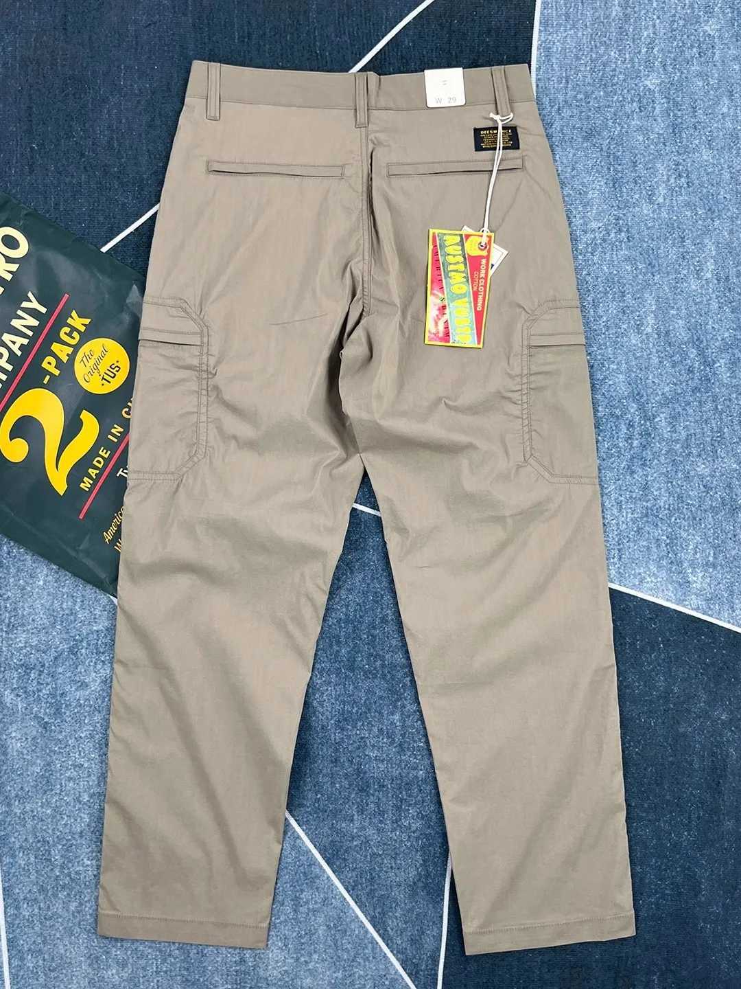 Summer Lightweight Quick-Dry Straight Leg Casual Pants Mens Japanese Retro Multi-Pocket Cargo Pants American Outdoor Trousers X250812