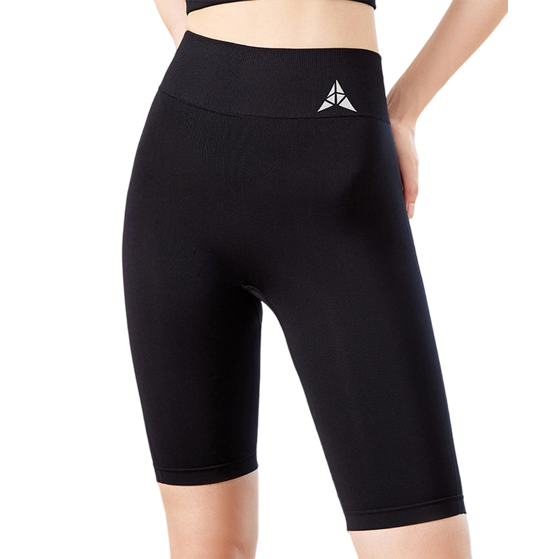 Yoga five minute shorts night run fluorescent label 2025 summer new sports outdoor cycling pants high waist lifting buttocks naked feeling tight fitne