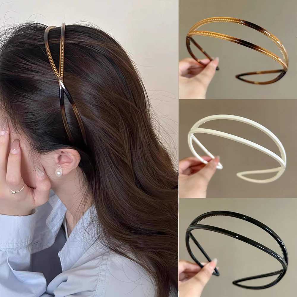 oval band Elastic Hair Hoops Wen Wash Face Non-slip Bands Hair Band for Girls Korean Fashion Wear Coffee Accessories X250812