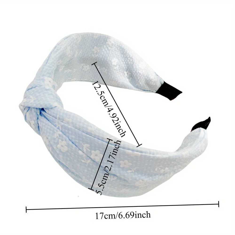2025 New Hair Styling Accessories Small Flower Hairbands for Women Girls Soft Wide Hoops Big Bowknot Cross Band Summer Gift X250812