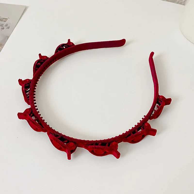 2024 Selling New Styles Fashion Wave Resin All-match Scrub Velvet Hair Band for Women Girl Hair Accessories X250812