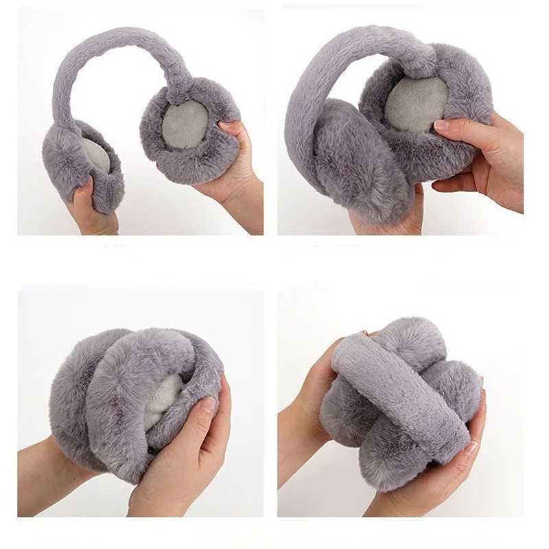 100% Rex Rabbit Fur Earmuffs Fashion Women Warm Russia Winter Real Fur Earmuffs Children Ear Cover Fur Earlap Girl XJ250812