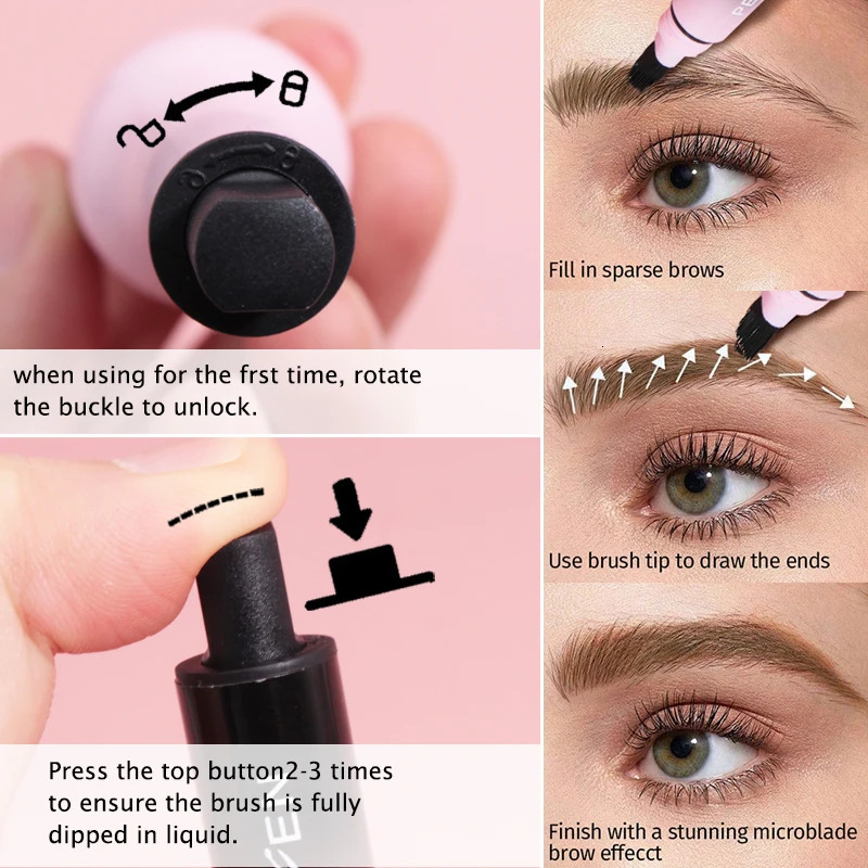 3D Eyebrow Gel Dyeing Cream with Brush Long-lasting Air-cushion Dye Brows Tint Long-lasting Natural Makeup Eyebrow Enhancer1PC 250809