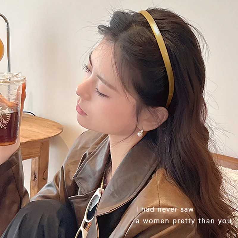 New Luxury Acetic Acid Print Hairbands For Women Sweet Hair Ornament Premium Sense Band Hair Hoop Fashion Hair Accessories X250812