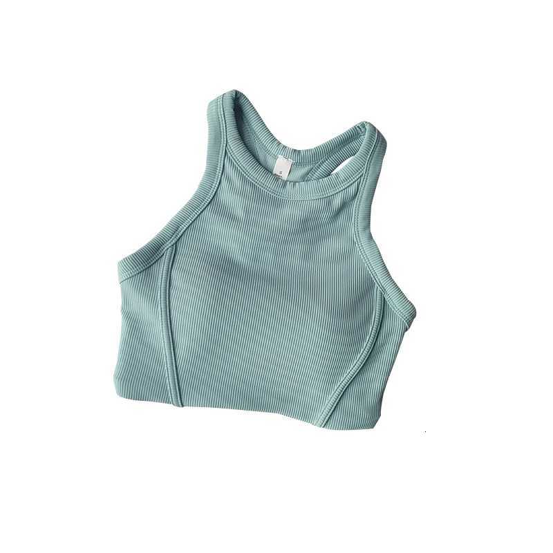Fixed One Piece Racerback Tank Top Womens Fitness Quick Dry Fitness Bra Running Sleeveless Suit for External Wear Z250812