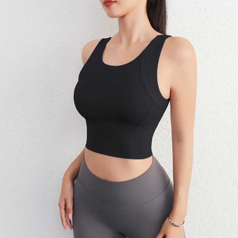 Women Sport Fixed Chest Pad Bra Female Athleisure Workout Tank Top Ladies Gym Clothes Sports Wear Z250812