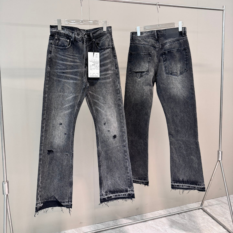 Men's Denim Pants Washing Jenas Wide Leg