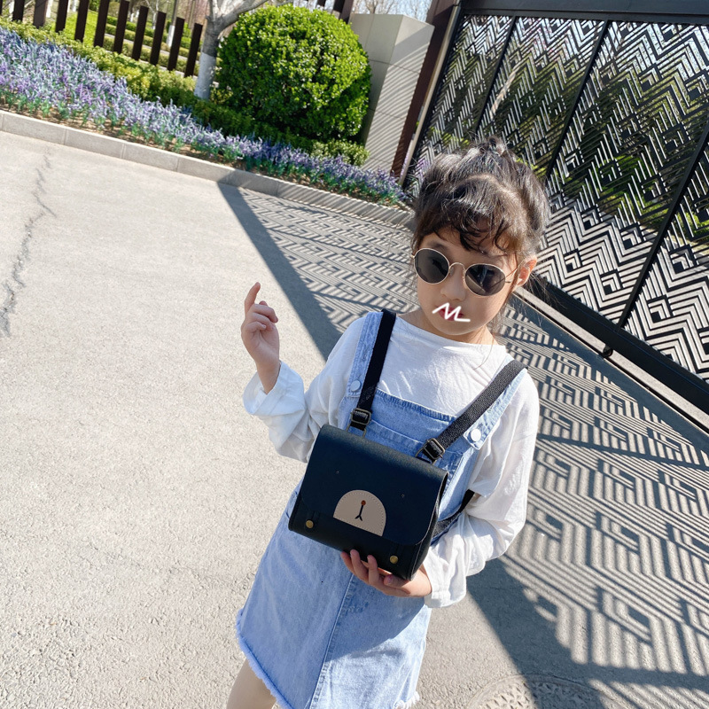 New Fashionable Design Elegant Solid Color Cute Bear PU Texture Shoulder Crossbody Small Square Bag ddmymarket