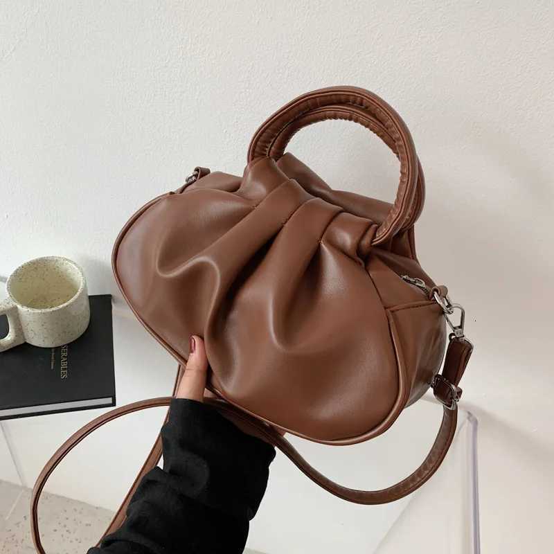 Korean Style Southern Style Womens Bag Pleated Bag Cloud Versatile Armpit Bag Hand Bag Shoulder Crossbody Bag Z250812