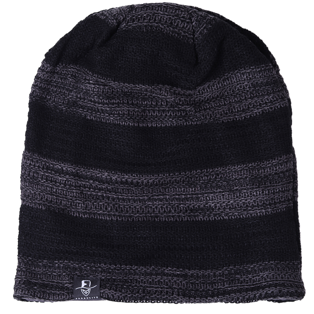 Knit Slouchy Beanie Hat - Lightweight Breathable Baggy Skull Cap for Men & Women, Soft Stretchy Winter Autumn Hat