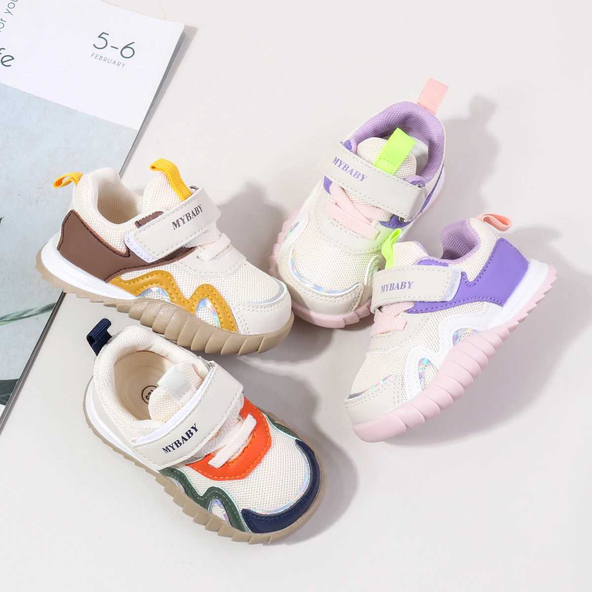 2025 Hot Selling Spring And Autumn Newborn Baby Boys And Girls Casual Sports First Walking Anti-Slippery Toddler Shoes M250812