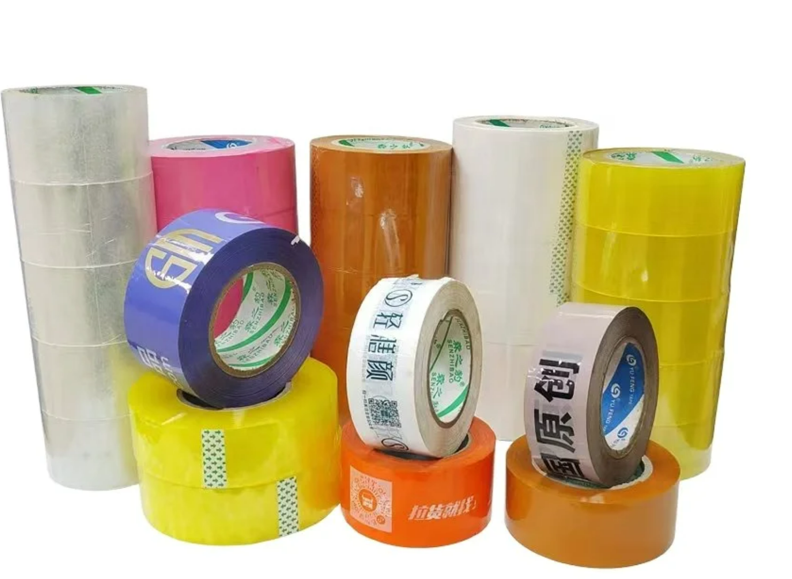 wholesale Customized printed transparent tape with personalized advertising slogan used for carton sealing and packaging protection