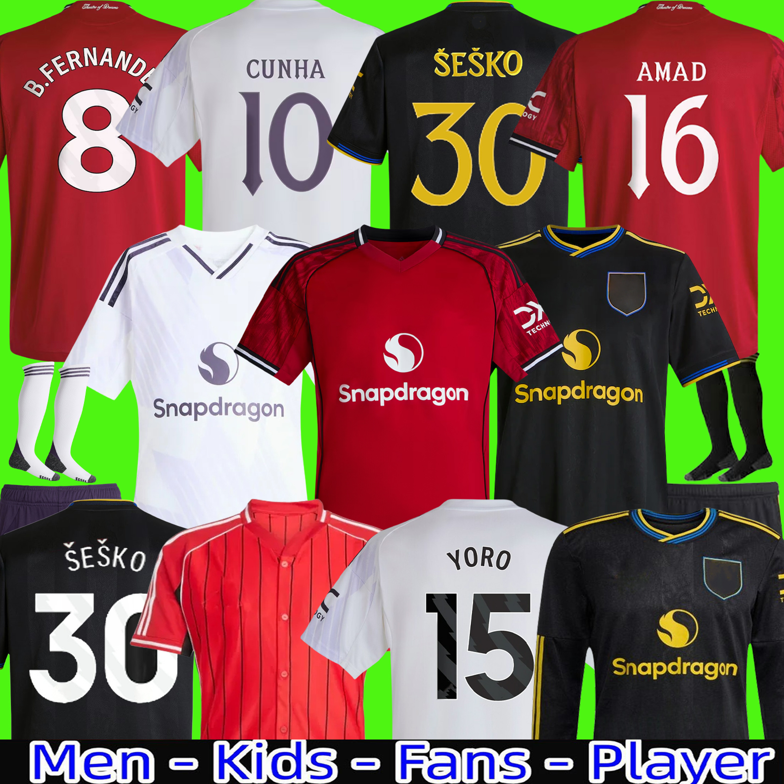 24 25 26 RASHFORD Stone Roses Soccer Jerseys GARNACHO HOJLUND MARTINEZ CASEMIRO football shirt B. FERNANDES men kids kits MAINOO ZIRKZEE AMAD 2025 2026 ONANA Dalot