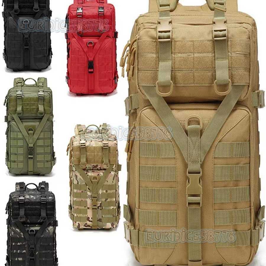 Outdoor Sports Large Capacity Backpack Camping Hiking Bag Tactical Bag Water-resistant Travel Mountaineering Backpack New Model H250811