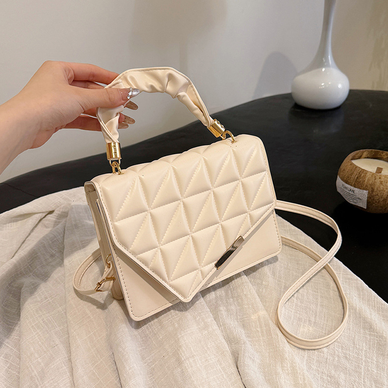 Designer Women's Folding Handbag 2025 New Fashionable Multi functional Quilted Single Shoulder Crossbody Bag