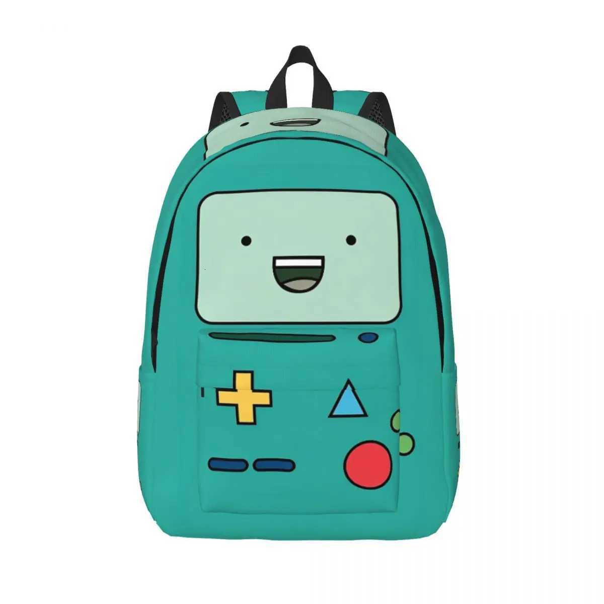BMO Adventures Time Cartoon Backpack for Men Women Casual High School Work Daypack Laptop Computer Shoulder Bag Sports Y250811