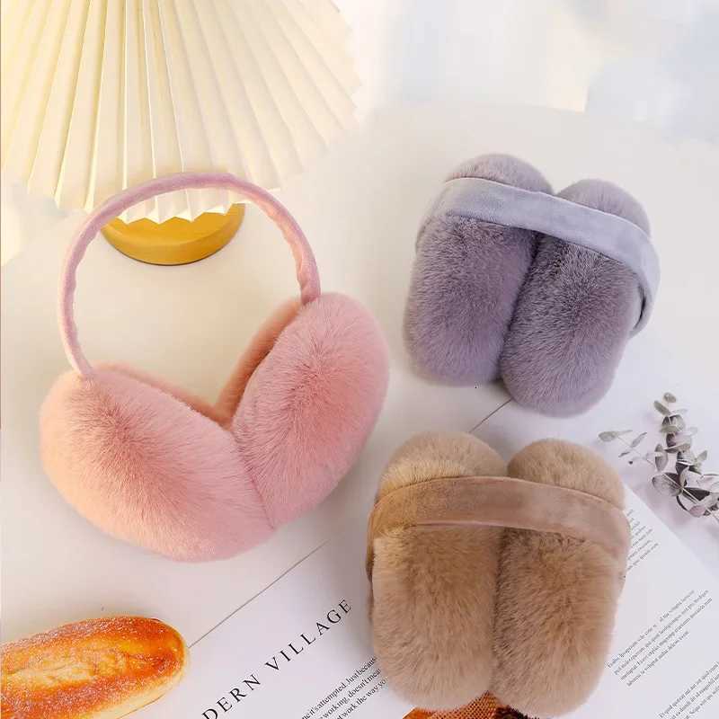 Winter Ear Muffs Warm Earflaps Foldable Plush Earmuffs for Women Fluffy Cozy Earmuffs Plush Ear Warmers Girls Fluffy Ear Muffs XJ250812