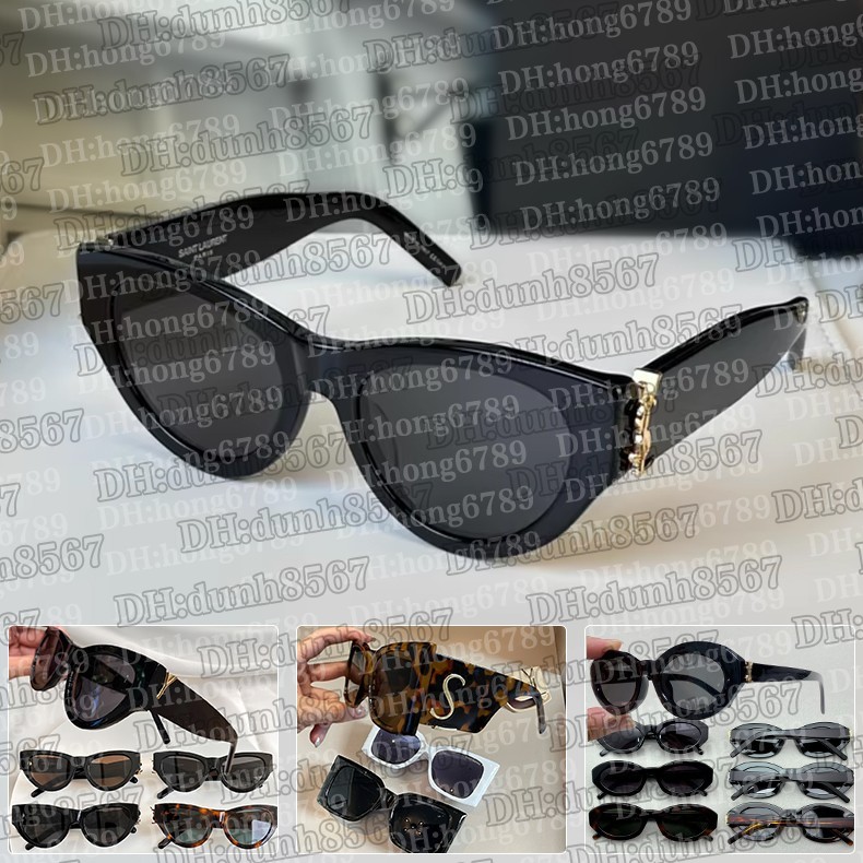 Designer Syl Laurent sunglasses black and gold letters fashion glasses retro women's sunglasses classic men's sunglasses M119/F UV400 polarized glass lenses with box