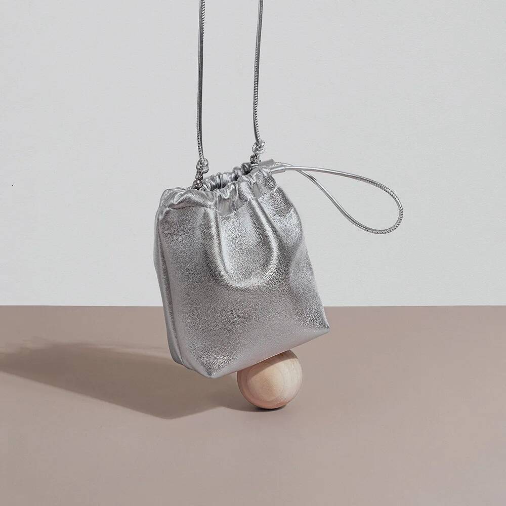 2025 new Mini leather rope bucket bags lady handbag quality cellphone pouch daily shoulder crossbody bag small ddmymarket