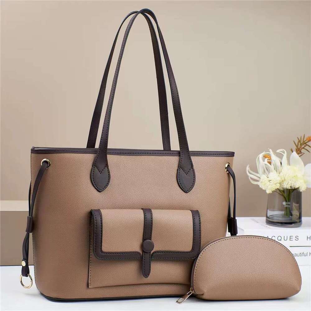 Hot Selling New Mother-Daughter Handbag Color-Block Fashion Trend Women's High-End Large Capacity Shoulder Crossbody Bag Designer Bags