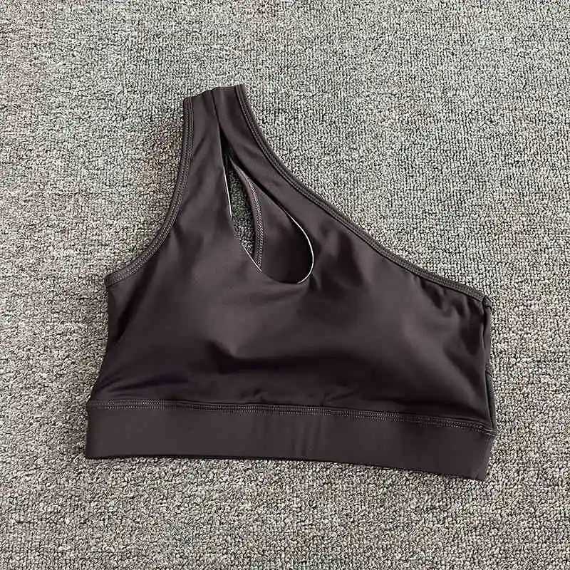 Ribbed Sexy Sport Woman One Shoulder Strappy for Top Suppliers and Leggings Top for Women Fitness Sports Bra Z250812