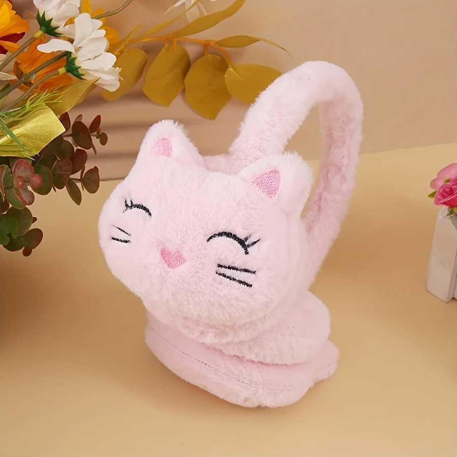 Korean Version Autumn and Winter Plush Warm Earmuffs Plush Cute Cartoon Cat Earmuffs Protect Ears From Cold XJ250812