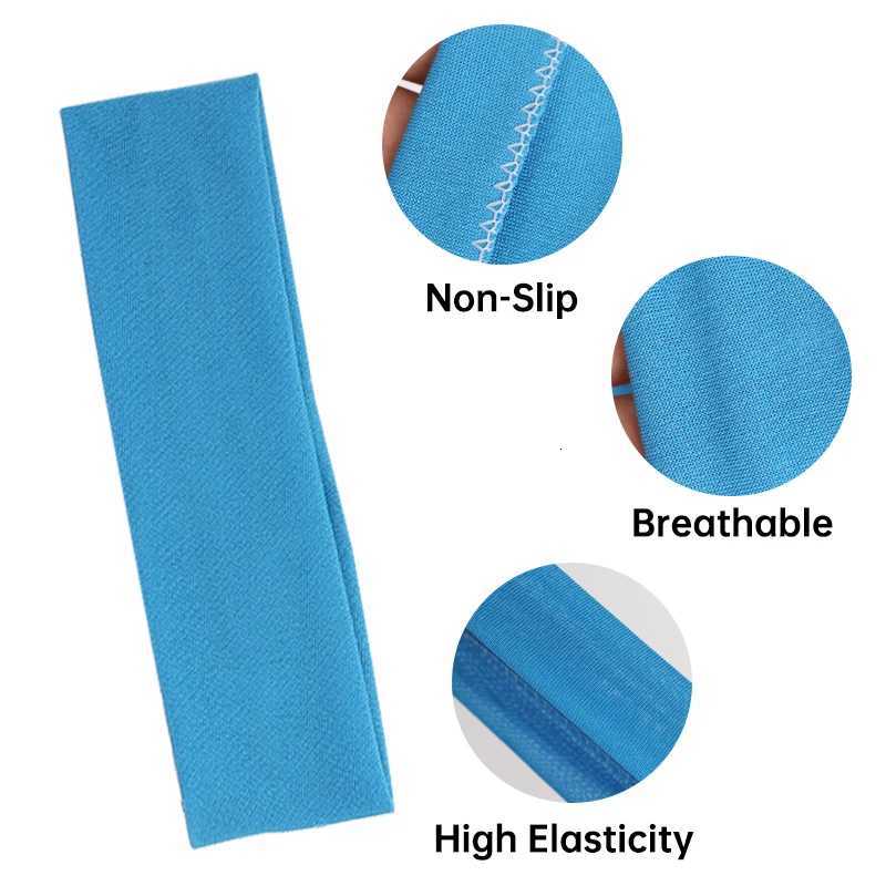 Summer Sports Yoga Bands For Women Solid Color Elastic Turban Running Absorb Sweat Elastic Hair Bands Fitness Wrap Hot X250812