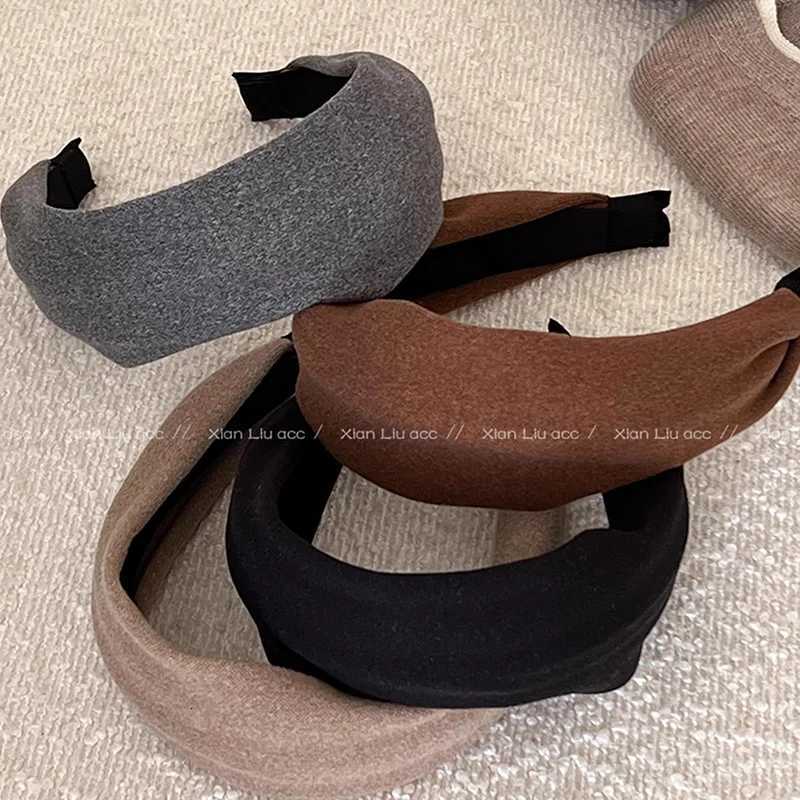 Vintage Solid Soft Cotton Hairband For Women Girls Sweet Hair Ornament Band Hair Hoop Hair Band Fashion Hair Accessories X250812