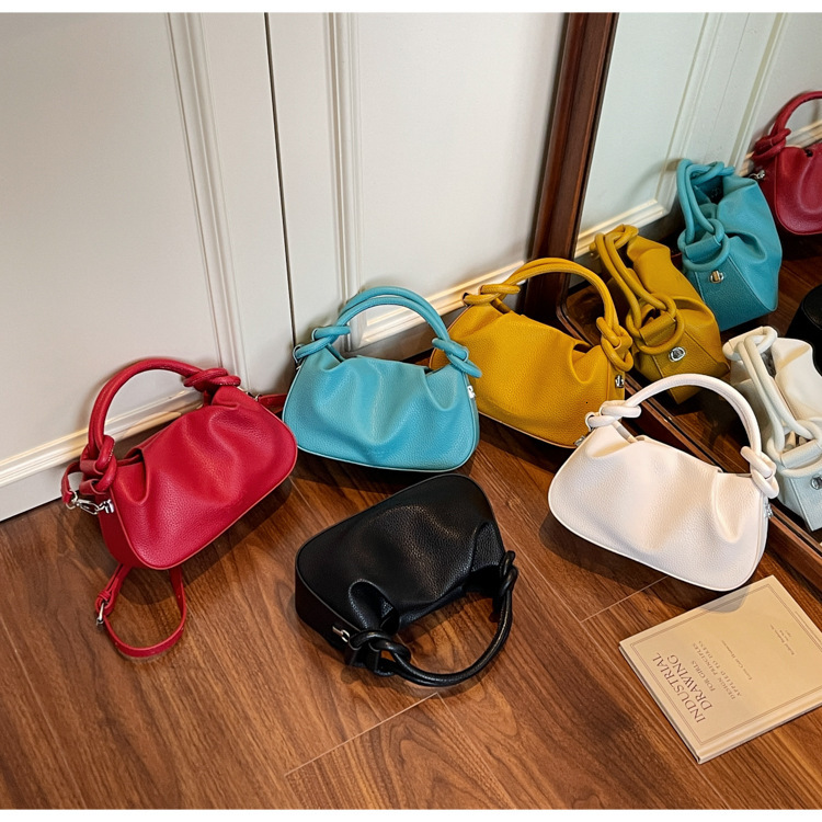 Designer Bags, Luxury Bags, Ladies' Versatile Crossbody Bags, Pleated Handbags, Single-shoulder Bags, Casual Travel Dumpling Bags