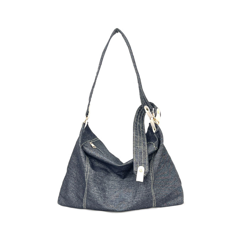 Design Denim for Women New Versatile Crossbody Fashionable Single Shoulder Commuter Tote Bag