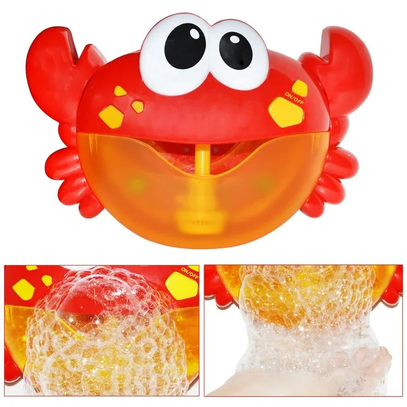 Bubble Crab Baby Bath Toys Funny Kids Bath Bubble Machine Kids Bathroom Bath Toys Pool Swimming Tank Soap Machine for Baby Gift 250811