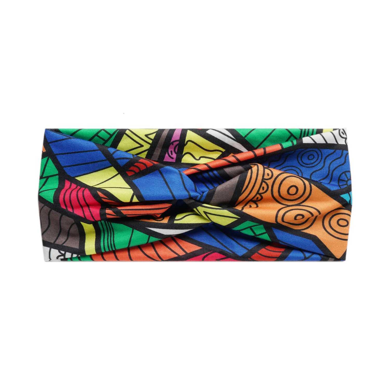 Fashion Bohen Hair Bands Print Wen Girls Bands Vintage Cross Turban Bandage Hair Bands Hair Accessories X250812