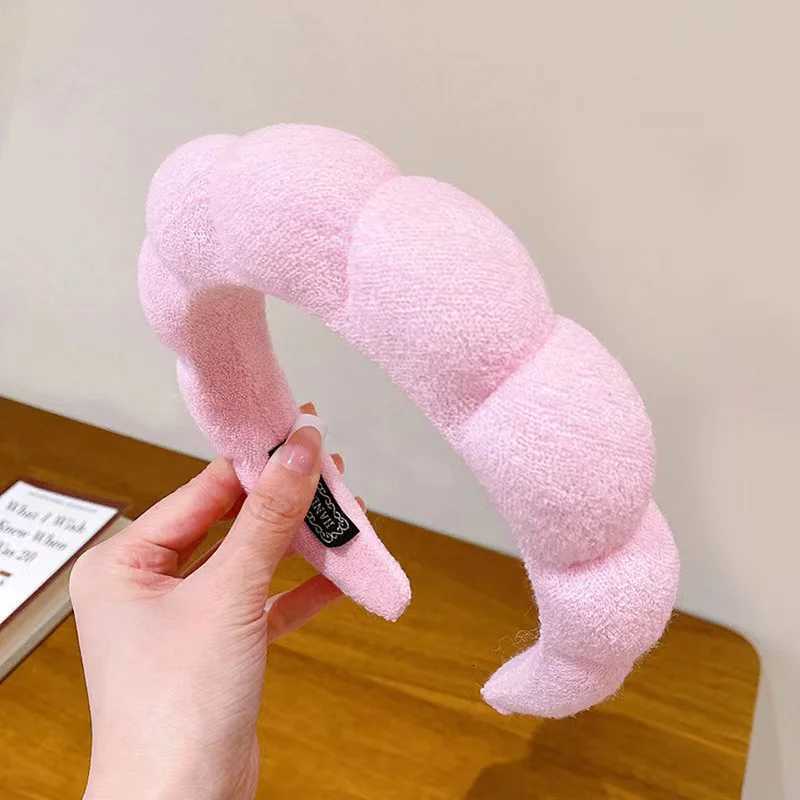 Simple Cloud Sponge Band for Wen Korean Style Candy Color Wide Brim Band Fashion Girl Face Wash Band Hair Accessory X250812