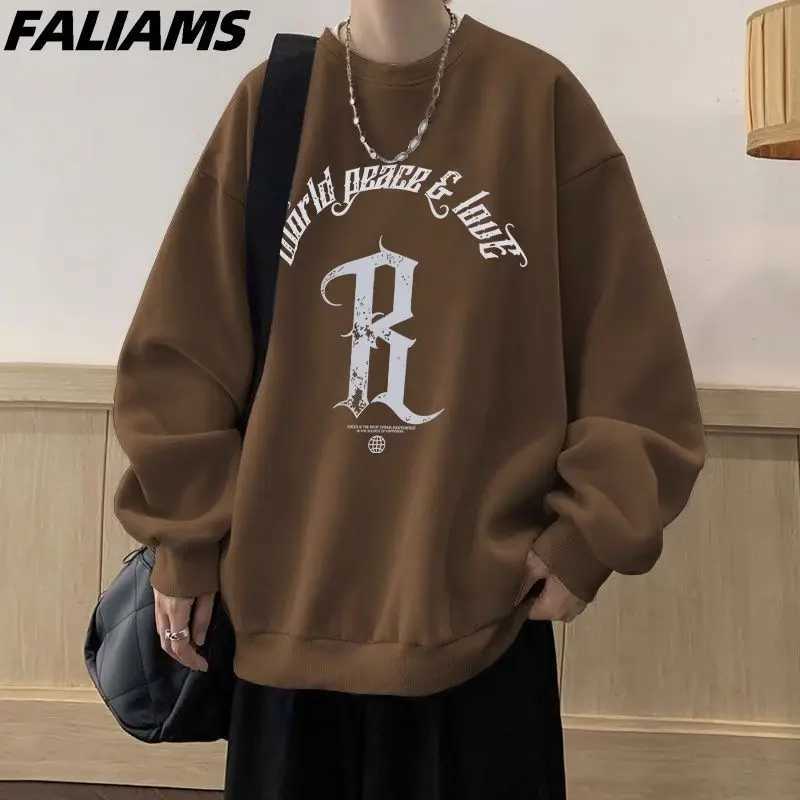 American Retro Hoodie Mens Ins New Trendy Loose Casual Jacket Fashionable and Versatile Y250811