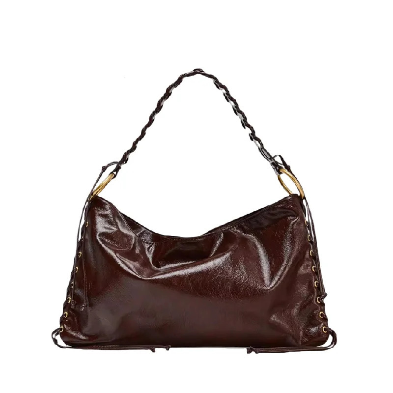 Retro Women Shoulder Bag Solid Fashion Handbag Vintage Crossbody Bag Womens Minimalist PU Leather Bag For Work 250809