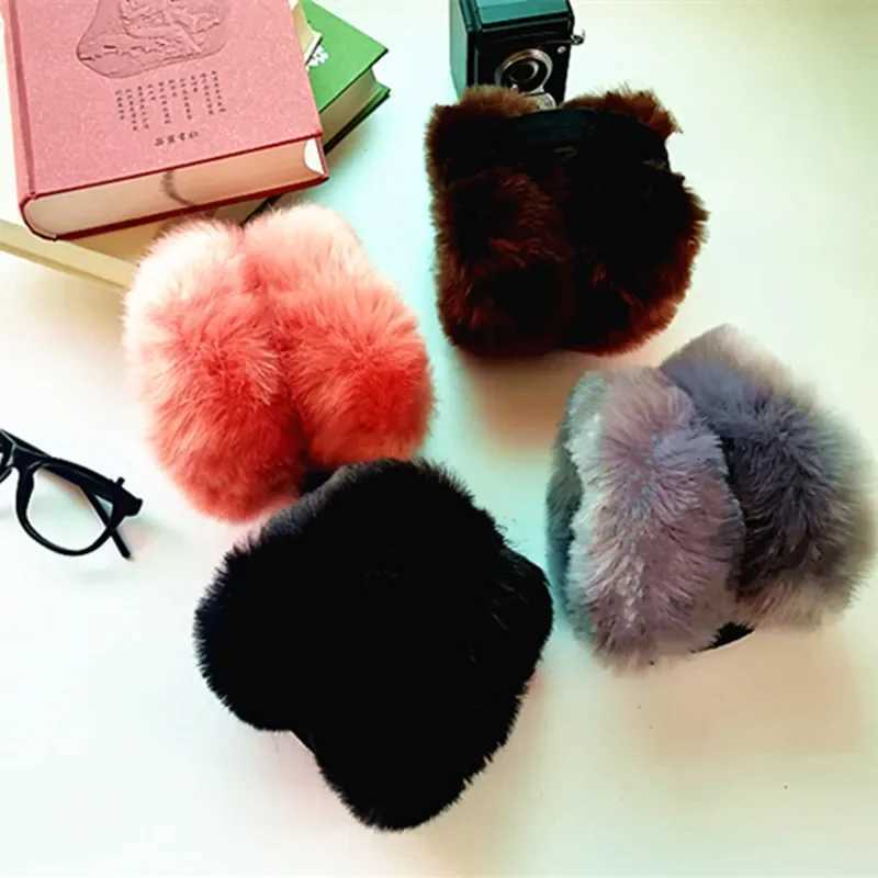 Unisex Earmuff Faux Fur Earmuff Thick Fur Winter Ear Warmer Plush Headphone Extensible for Children and Adults unicorn headphones XJ250812