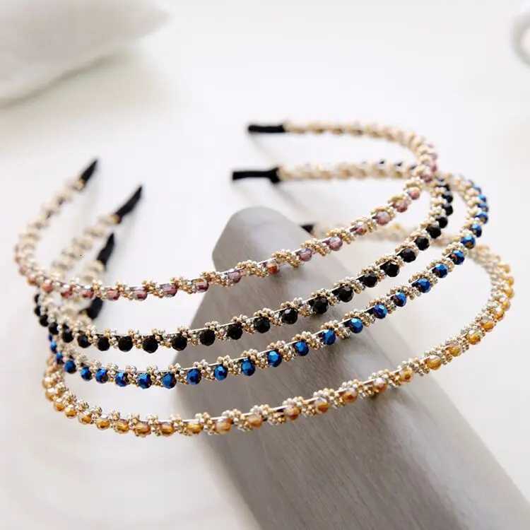Fashion Wen Hair Hoop Ladies Crystal Rhinestone Pearl Hairband Piece Hair Band Accessories X250812